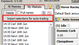 Use this button for importing selections from the tipster's file